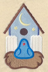 Birdhouse and Nesting Bird