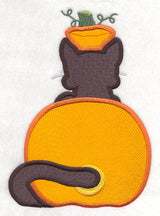 Cat in Pumpkin - Back
