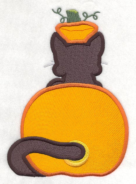 Cat in Pumpkin - Back