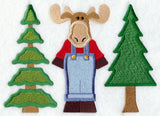 Country Moose and Trees