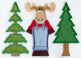 Country Moose and Trees