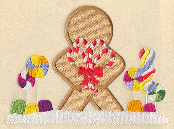 Gingerbread Scene Back