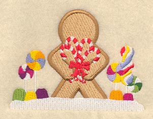 Gingerbread Scene Back