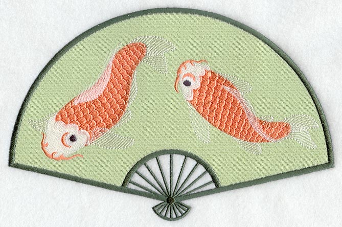 Japanese Fan and Koi Fish