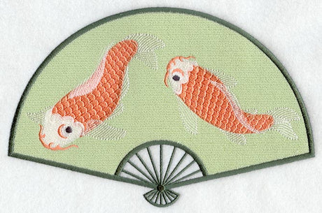 Japanese Fan and Koi Fish