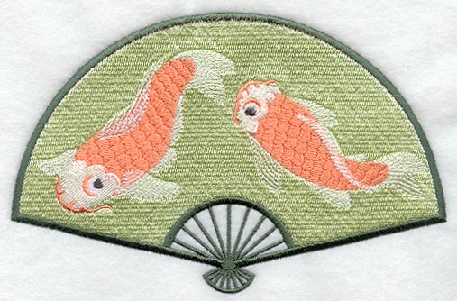 Japanese Fan and Koi Fish