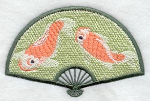 Japanese Fan and Koi Fish