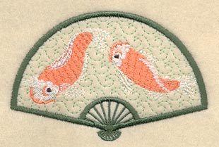 Japanese Fan and Koi Fish