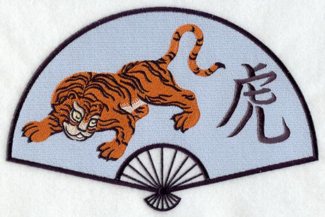 Japanese Fan and Tiger