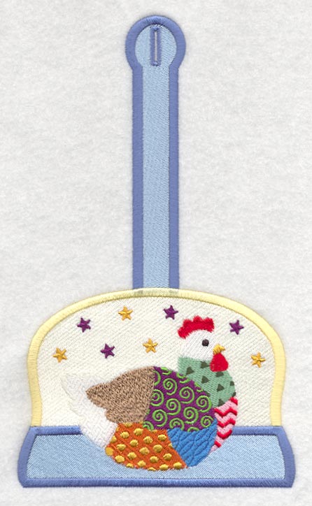 Patchwork Hen Towel Topper