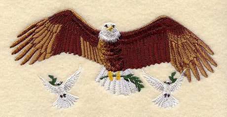 Peace Eagle and Doves