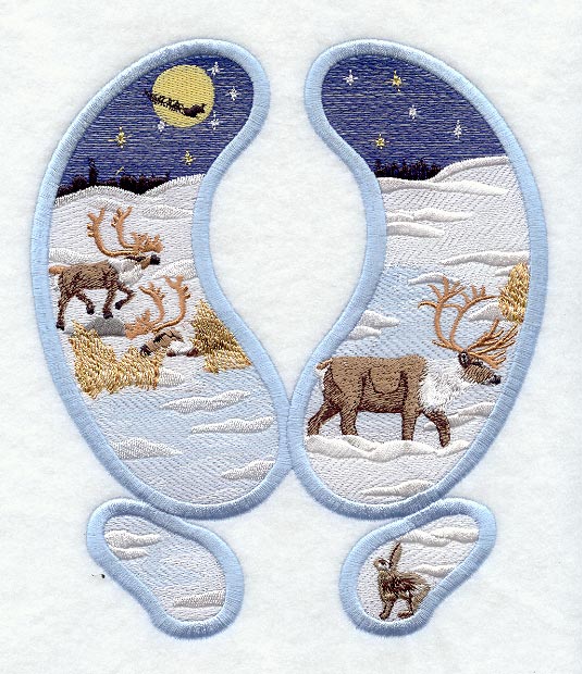 Reindeer Track Scene