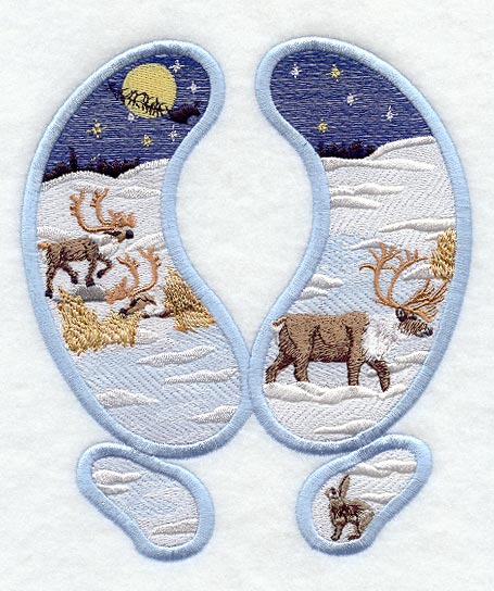 Reindeer Track Scene