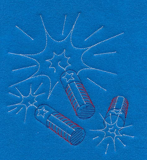 Firecrackers (Redwork)