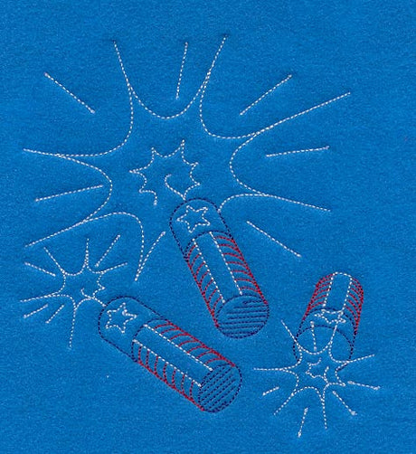 Firecrackers (Redwork)