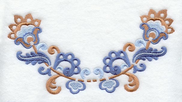 Floral Half-Ring II (Crystals)