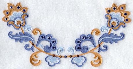 Floral Half-Ring II (Crystals)