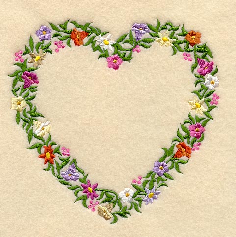 Floral Heart Frame