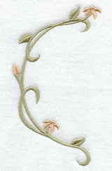 Floral Heirloom Half Circle - Left