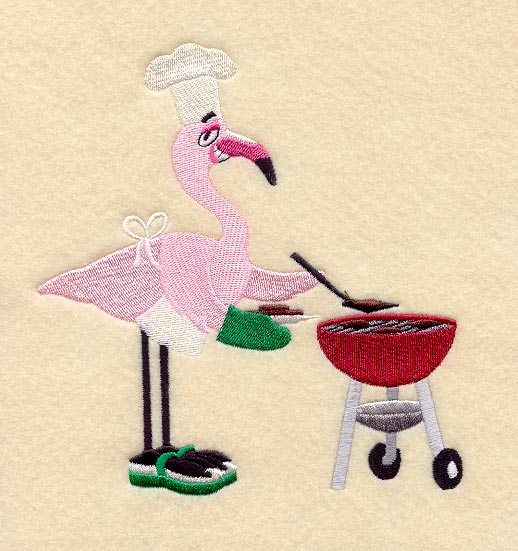 Grilling Flamingo Floyd