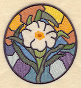 Stained Glass Easter Lily