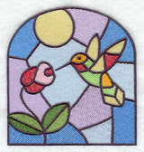 Stained Glass Hummingbird