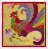 Folk Rooster Tile