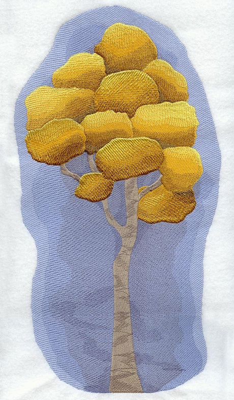 Autumn Splendor Panel - Birch Tree