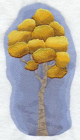 Autumn Splendor Panel - Birch Tree