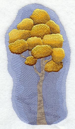 Autumn Splendor Panel - Birch Tree