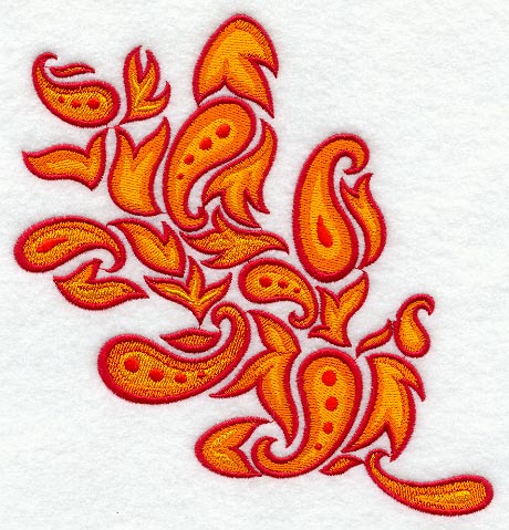 Autumn Paisley Oak Leaf