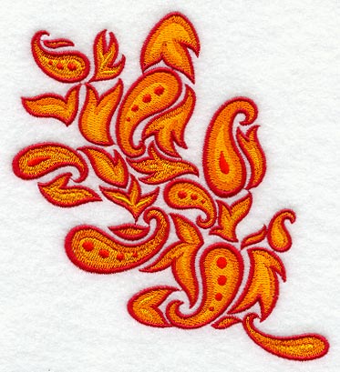 Autumn Paisley Oak Leaf