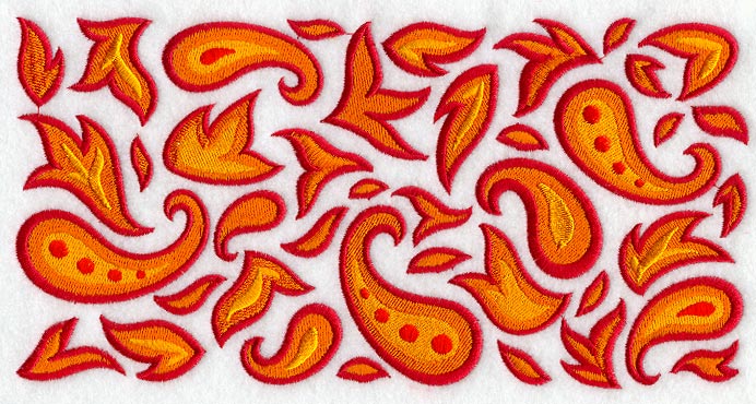 Autumn Paisley Border