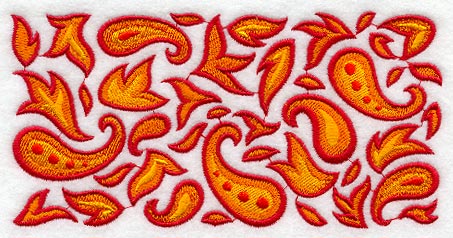 Autumn Paisley Border