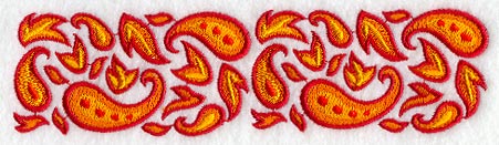 Autumn Paisley Border