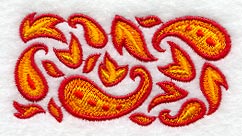 Autumn Paisley Border