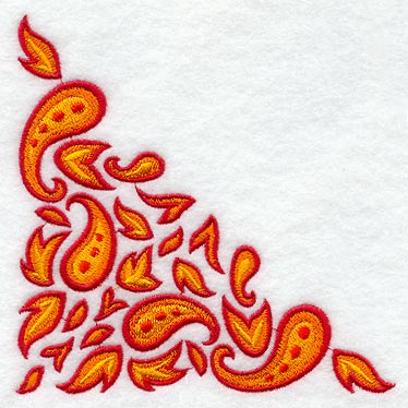 Autumn Paisley Corner