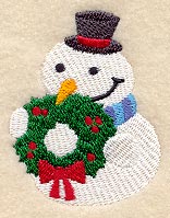 Roly-Poly Snowman & Wreath