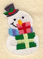 Roly-Poly Snowman with Gifts
