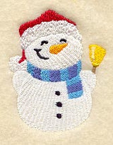 Roly-Poly Snowman with Bell