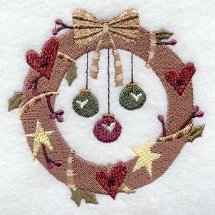Country-Style Christmas Wreath