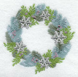 Juniper and Snowflakes Christmas Wreath