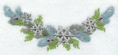 Juniper and Snowflakes Christmas Spray