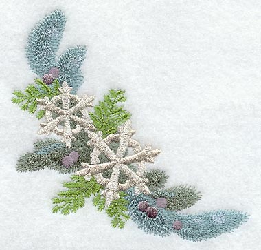 Juniper and Snowflakes Christmas Corner