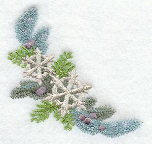 Juniper and Snowflakes Christmas Corner