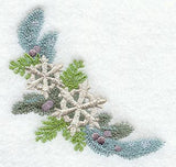 Juniper and Snowflakes Christmas Corner