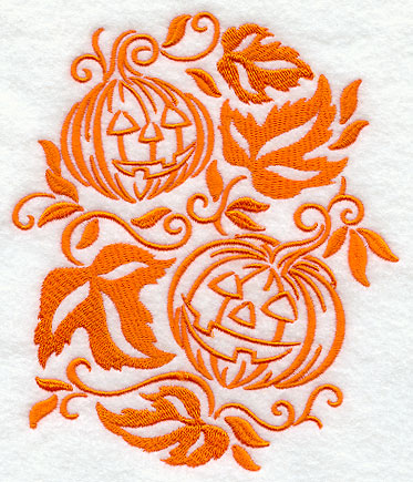 Simply Spooky Jack-o-Lantern Oval