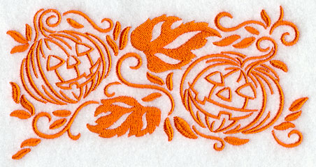 Simply Spooky Jack-o-Lantern Border