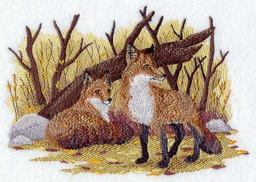 Autumn Fox Pair
