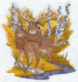 Autumn Deer Pair